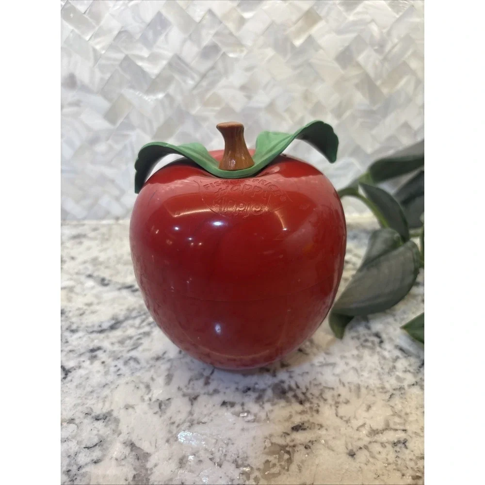 FISHER PRICE Happy Apple 1972 Short Stem Roly Poly Vintage Chime‎ Children's Toy